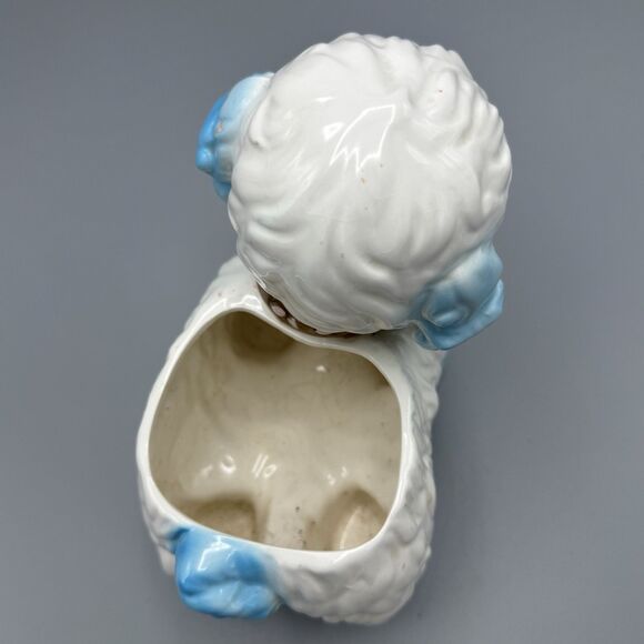 1961 Inarco E403 Blue Sheep Lamb Puppy Planter Japan Nursery Anthropomorphic - Picture 7 of 14